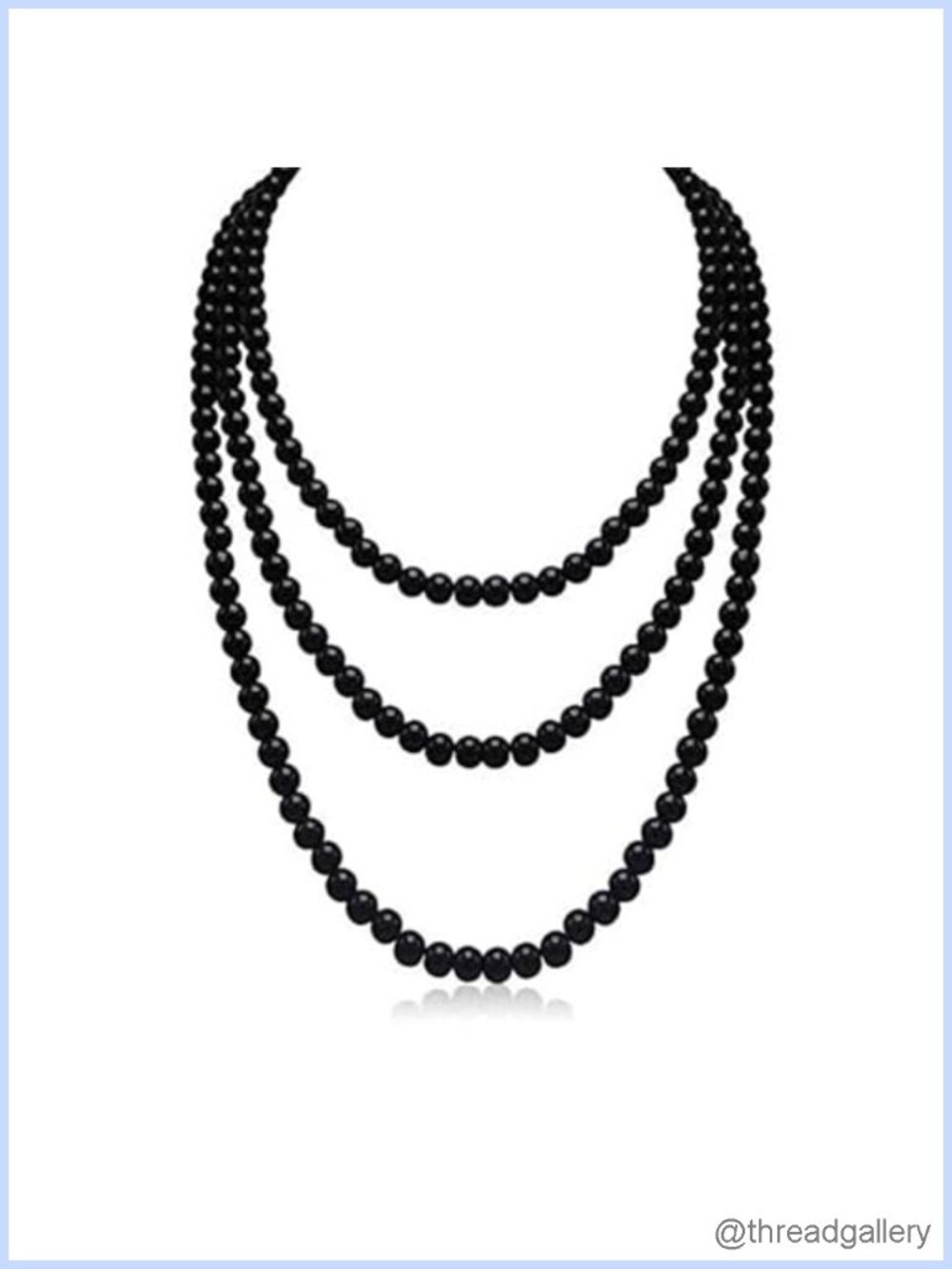 Gatsby Imitation Pearl Strand Necklace Flapper Costume Jewelry Handmade